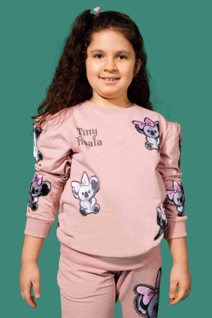 baskılı taşlı pudra sweat 1-min