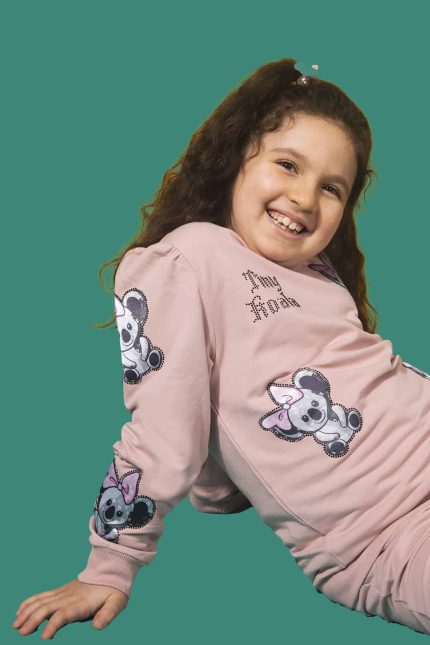 baskılı taşlı pudra sweat 2-min