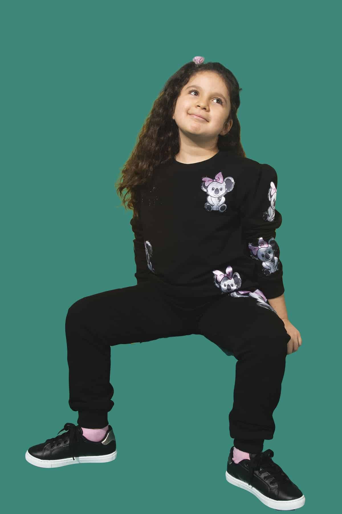 baskılı taşlı siyah sweat 2-min