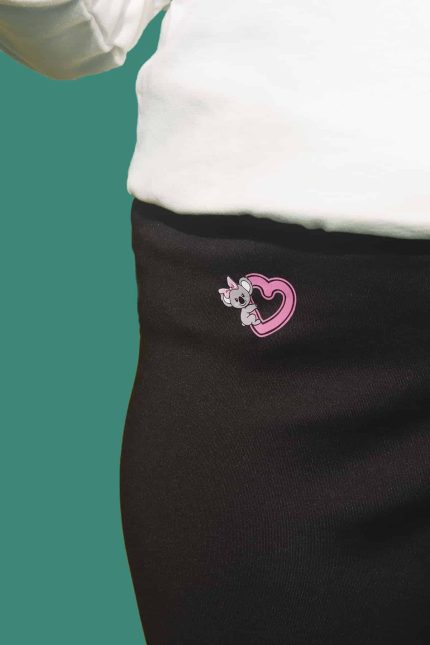 logo baskılı scuba siyah tayt 2-min