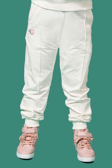 nervürlü ekru eşofman altı 1